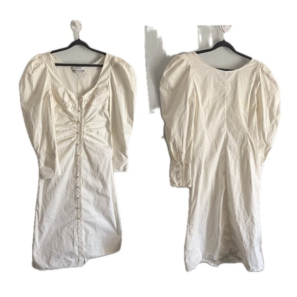 Ruched Button Up Dress - Picture 2 of 4